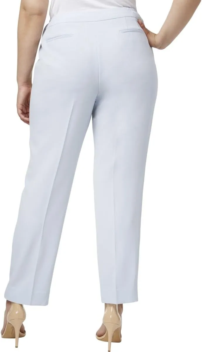 Anne Klein Womens Straight-Leg Casual Trouser Pants