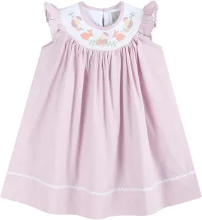 Baby and Girls Smocked Easter Bunny Bishop Dress