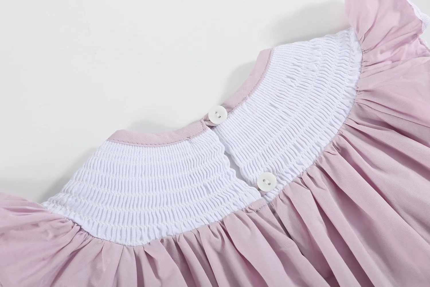 Baby and Girls Smocked Easter Bunny Bishop Dress