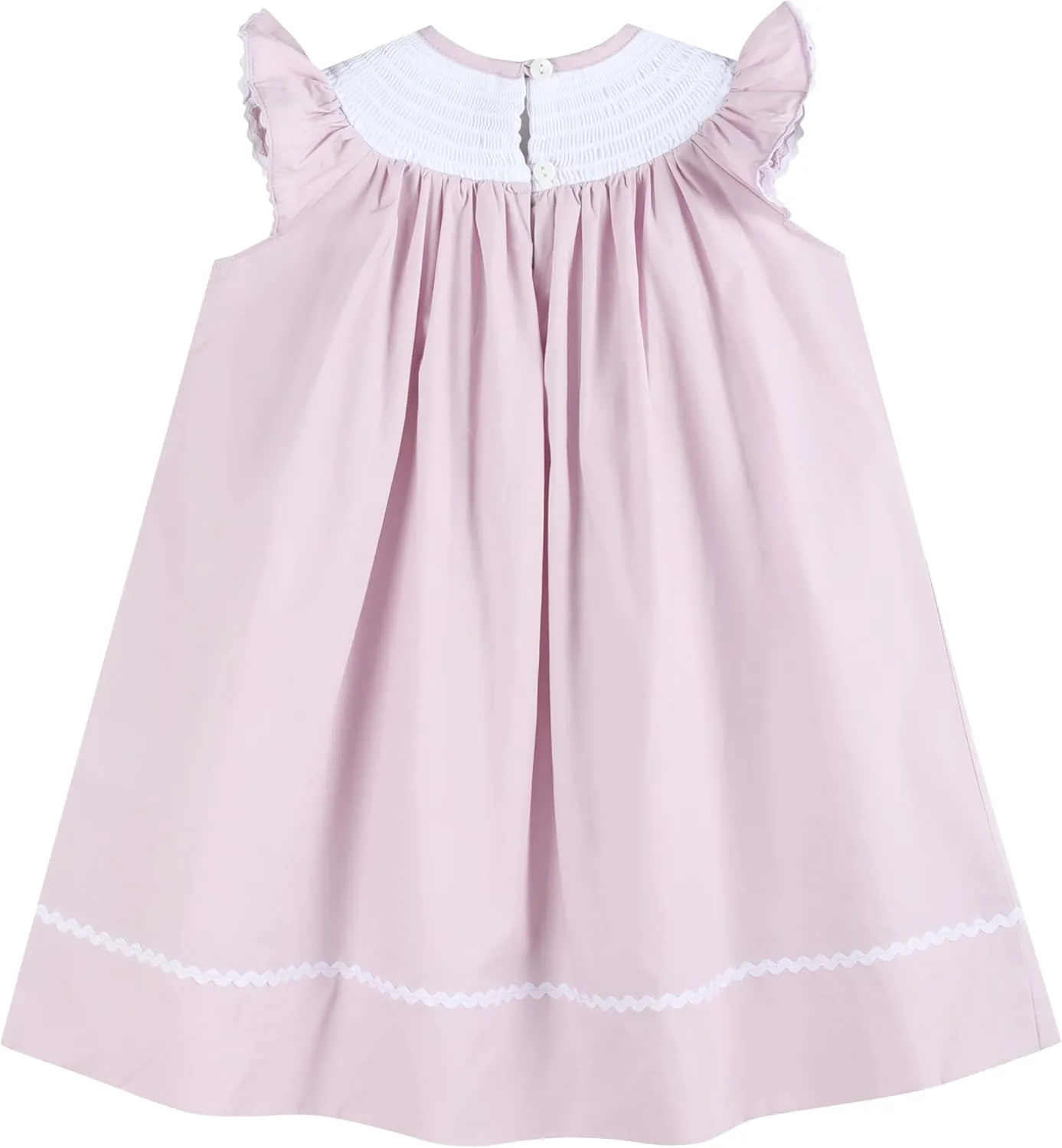 Baby and Girls Smocked Easter Bunny Bishop Dress