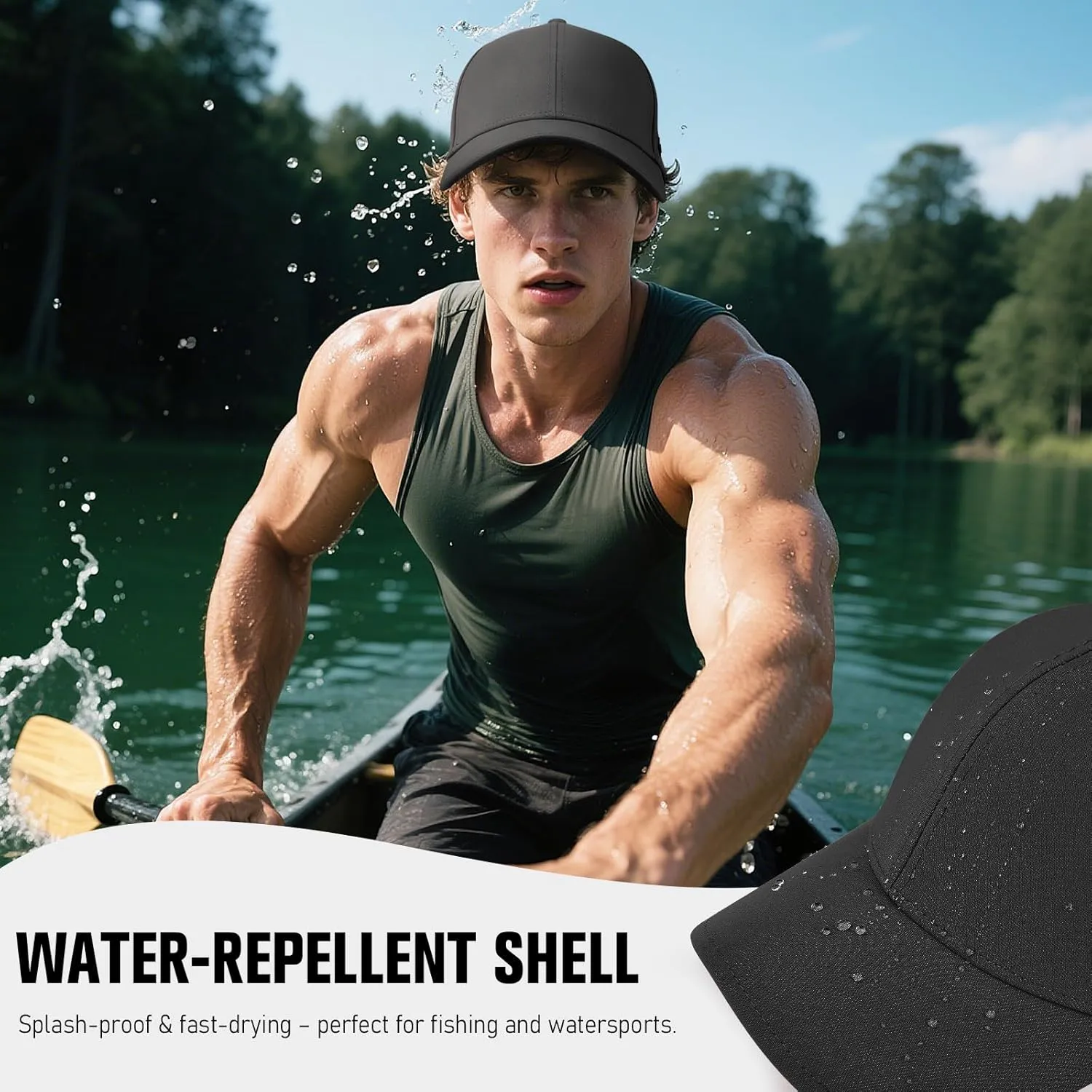 Baseball Cap Breathable Mesh Golf Hat Quick Dry Adjustable Baseball Hats for Men and Women Sport Running Workout