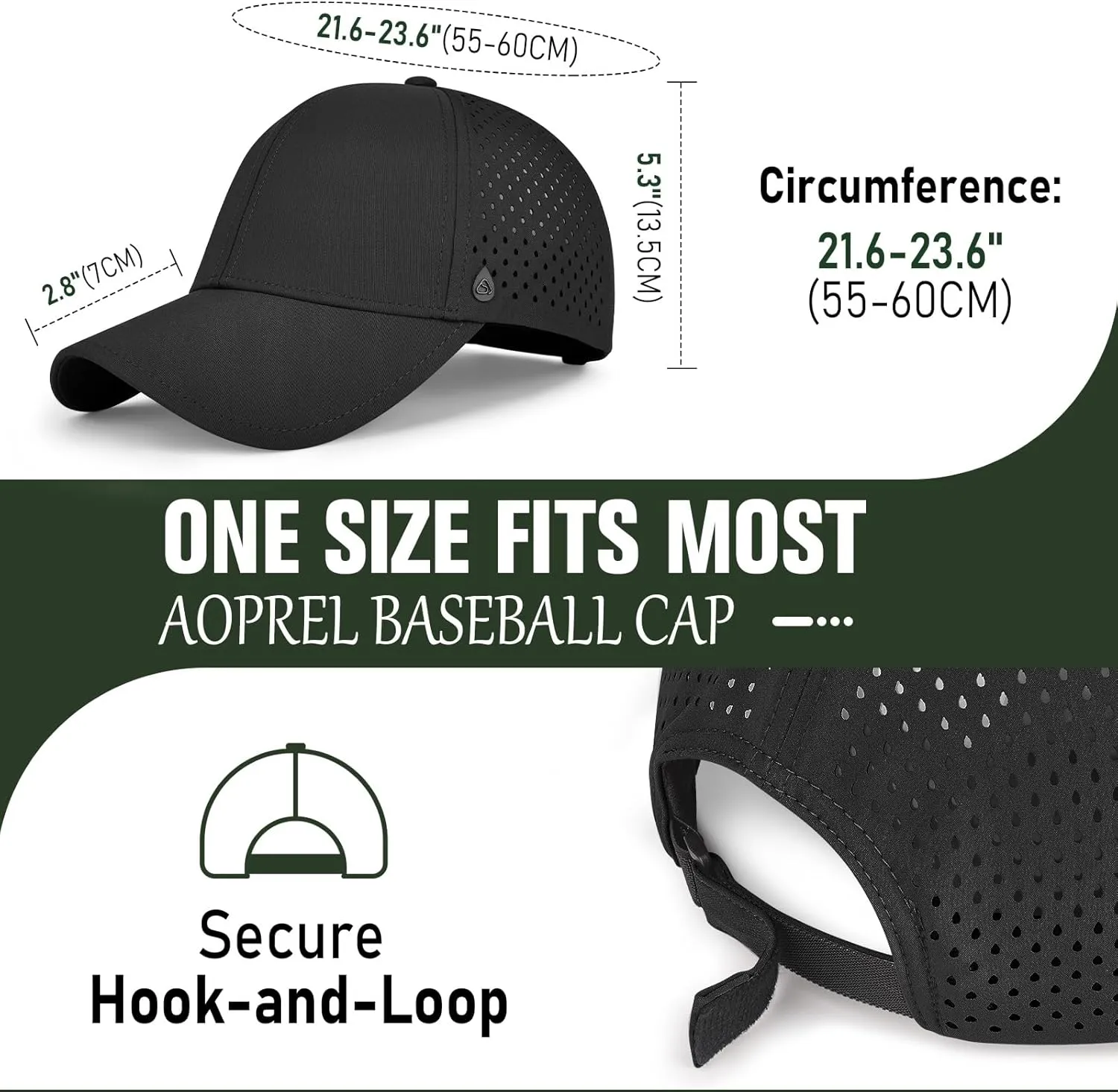 Baseball Cap Breathable Mesh Golf Hat Quick Dry Adjustable Baseball Hats for Men and Women Sport Running Workout