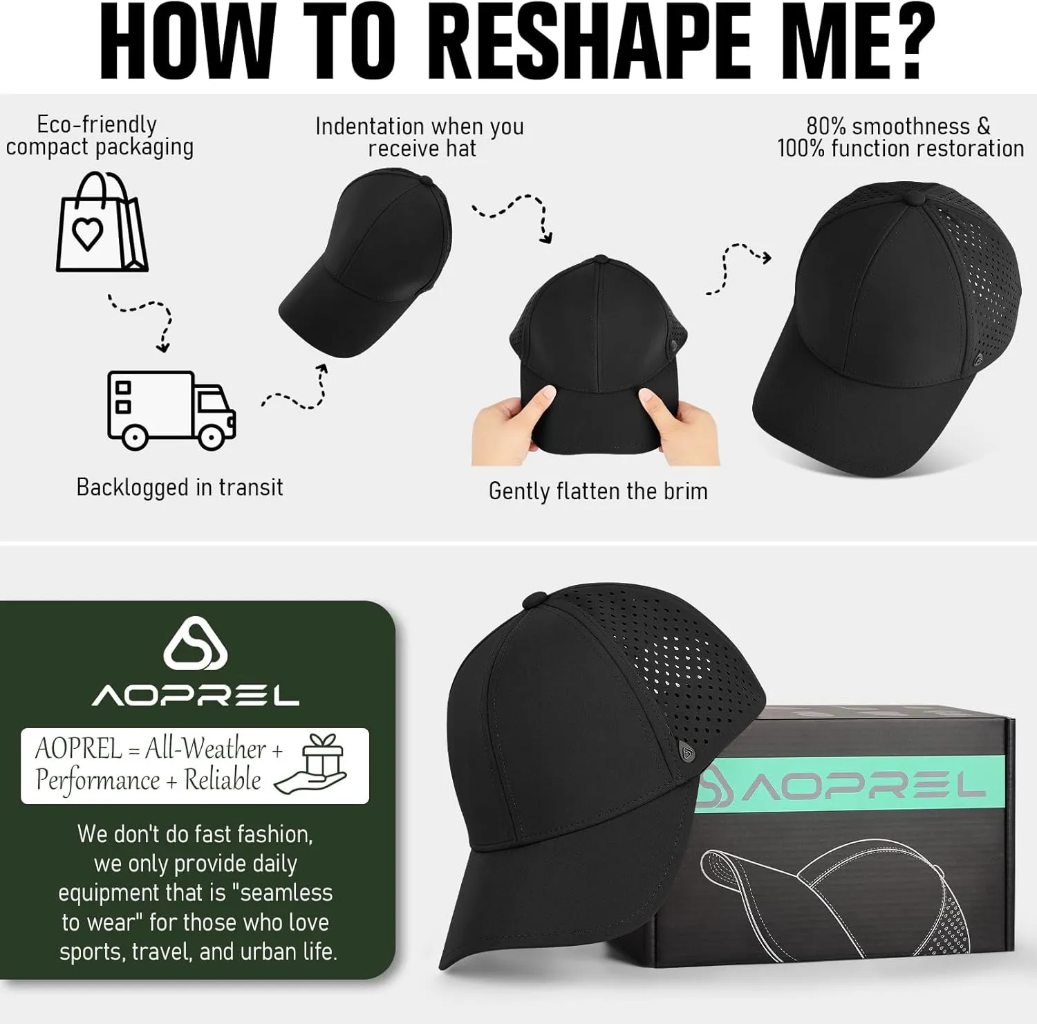 Baseball Cap Breathable Mesh Golf Hat Quick Dry Adjustable Baseball Hats for Men and Women Sport Running Workout