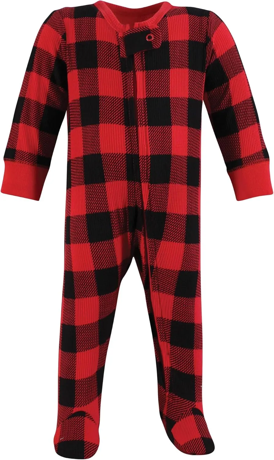 Hudson Baby Unisex Baby Thermal Zipper Sleep Acorn Botanical