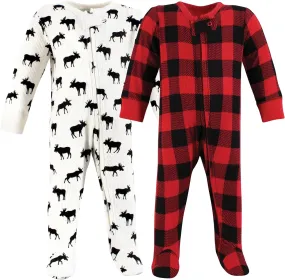 Hudson Baby Unisex Baby Thermal Zipper Sleep Acorn Botanical