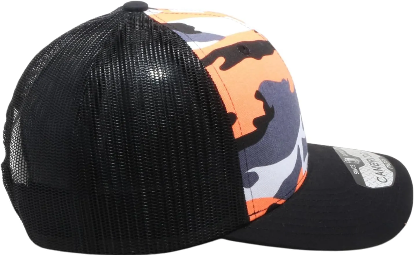 Pit Bull Premium Headwear Cambridge Trucker Hat Neon Camo Mesh Back Adjustable Snapback Hat Baseball Cap for Men & Women