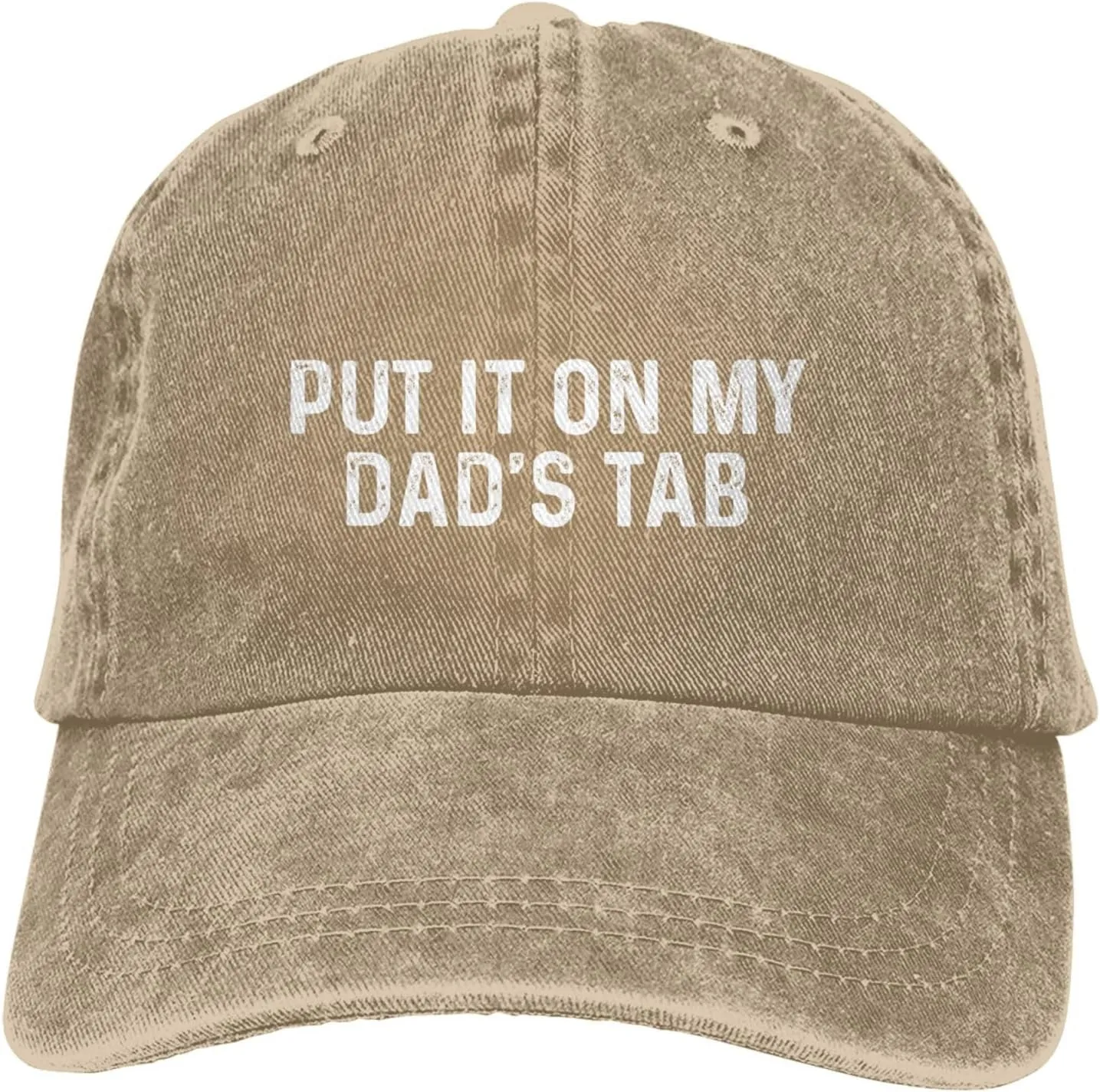 Put It On My Dad'S Tab Hat Women Baseball Hat Graphic Hat