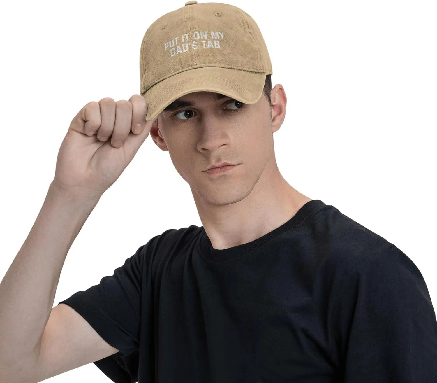 Put It On My Dad'S Tab Hat Women Baseball Hat Graphic Hat