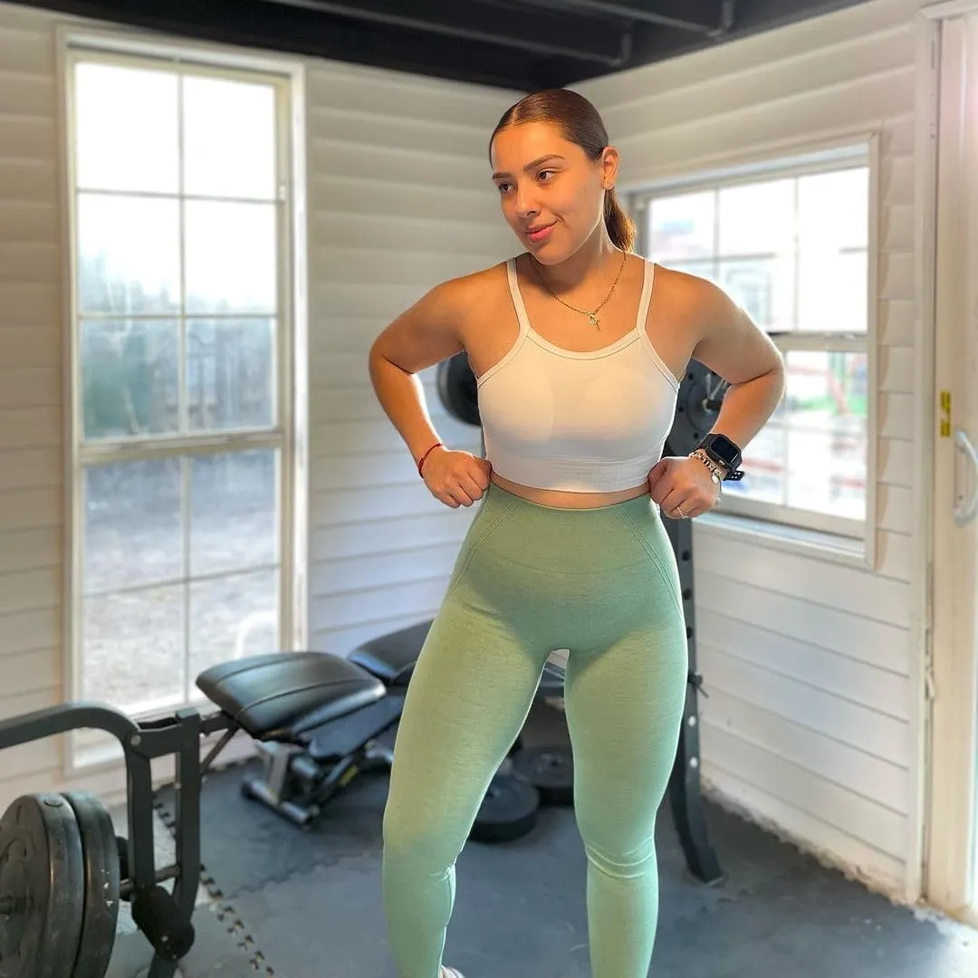 Soul Collection Seamless Scrunch Effortless Leggings Workout Regular Length