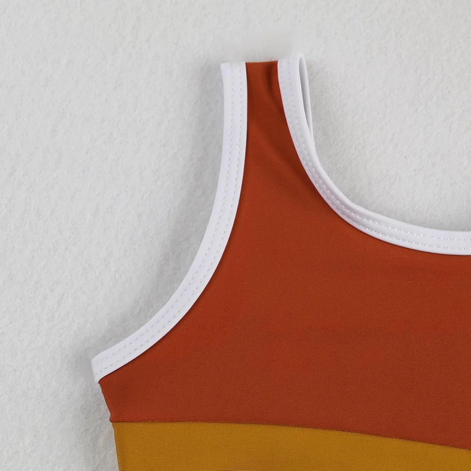 Toddler Girls Swimsuit Casual Swimwear Kids Two Piece Color Block Bathing Suits Beach Bikini Set