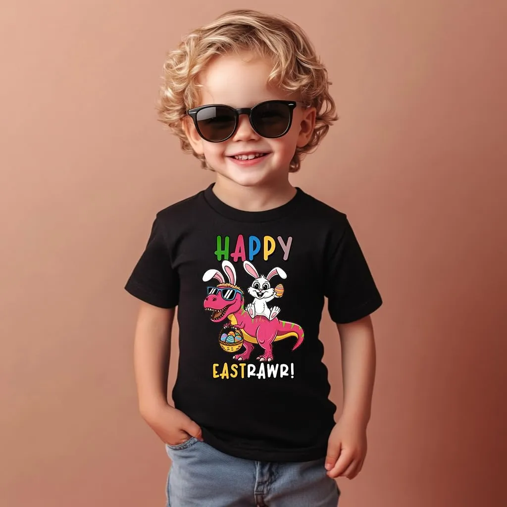 Toddler Shirts for Boys Grils Kids,Short-Sleeve Kids' Easter Shirts – Fun & Cute Designs Easter Shirt, 2-6T