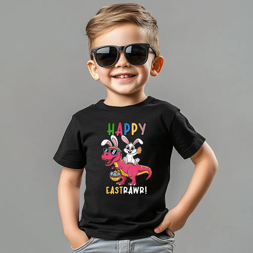 Toddler Shirts for Boys Grils Kids,Short-Sleeve Kids' Easter Shirts – Fun & Cute Designs Easter Shirt, 2-6T