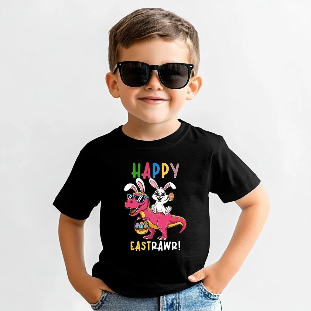 Toddler Shirts for Boys Grils Kids,Short-Sleeve Kids' Easter Shirts – Fun & Cute Designs Easter Shirt, 2-6T