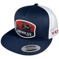 Vexil American Rancher - Angus Cow/Calf - Patriot Blue/White Mesh
