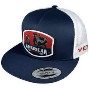 Vexil American Rancher - Angus Cow/Calf - Patriot Blue/White Mesh