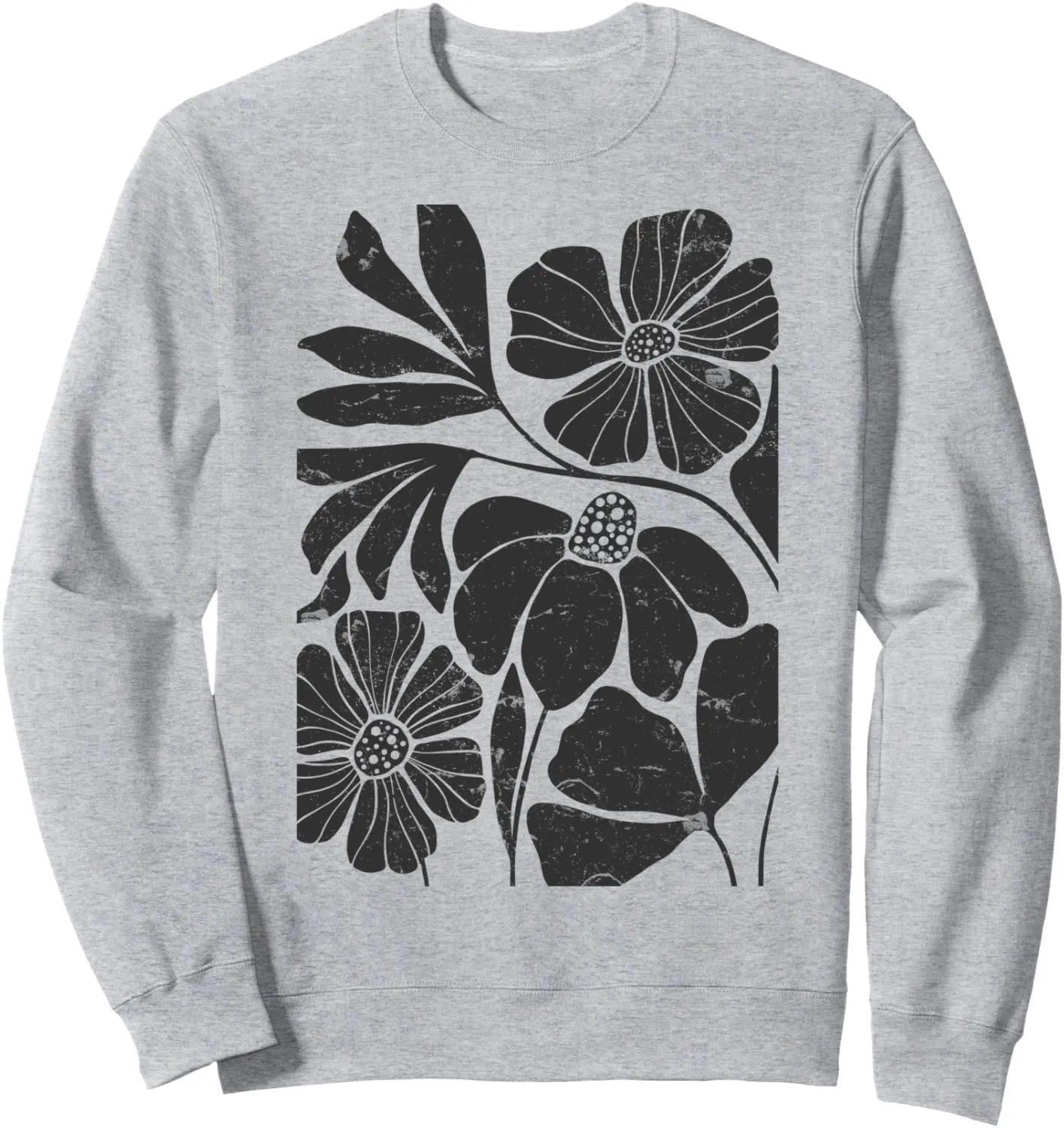 Vintage Boho Wildflower & Daisy Gardener Botanical Graphic Sweatshirt