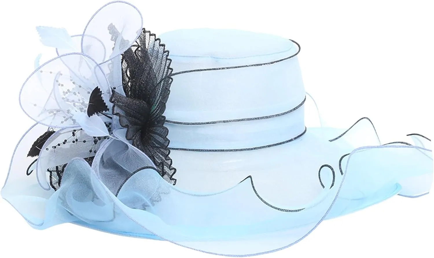 Women Fascinator Hat Floral Tea Party Wedding Hat Gardening Hats for Men