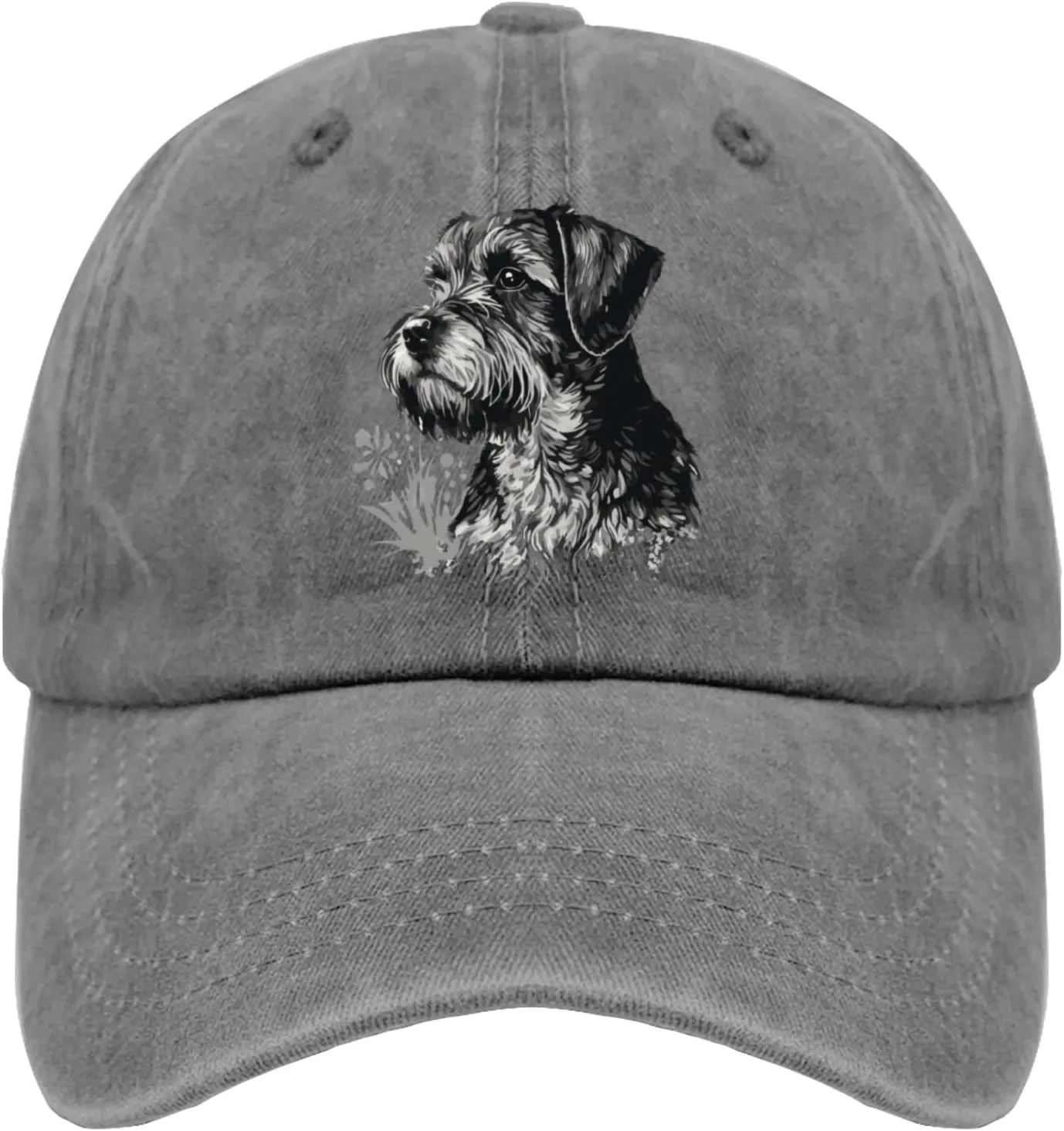 Womens Baseball Caps Ball Caps for Womens Baseball Caps Adjustable Schnauzer Dog Face (8) 拷贝 Sport Hats