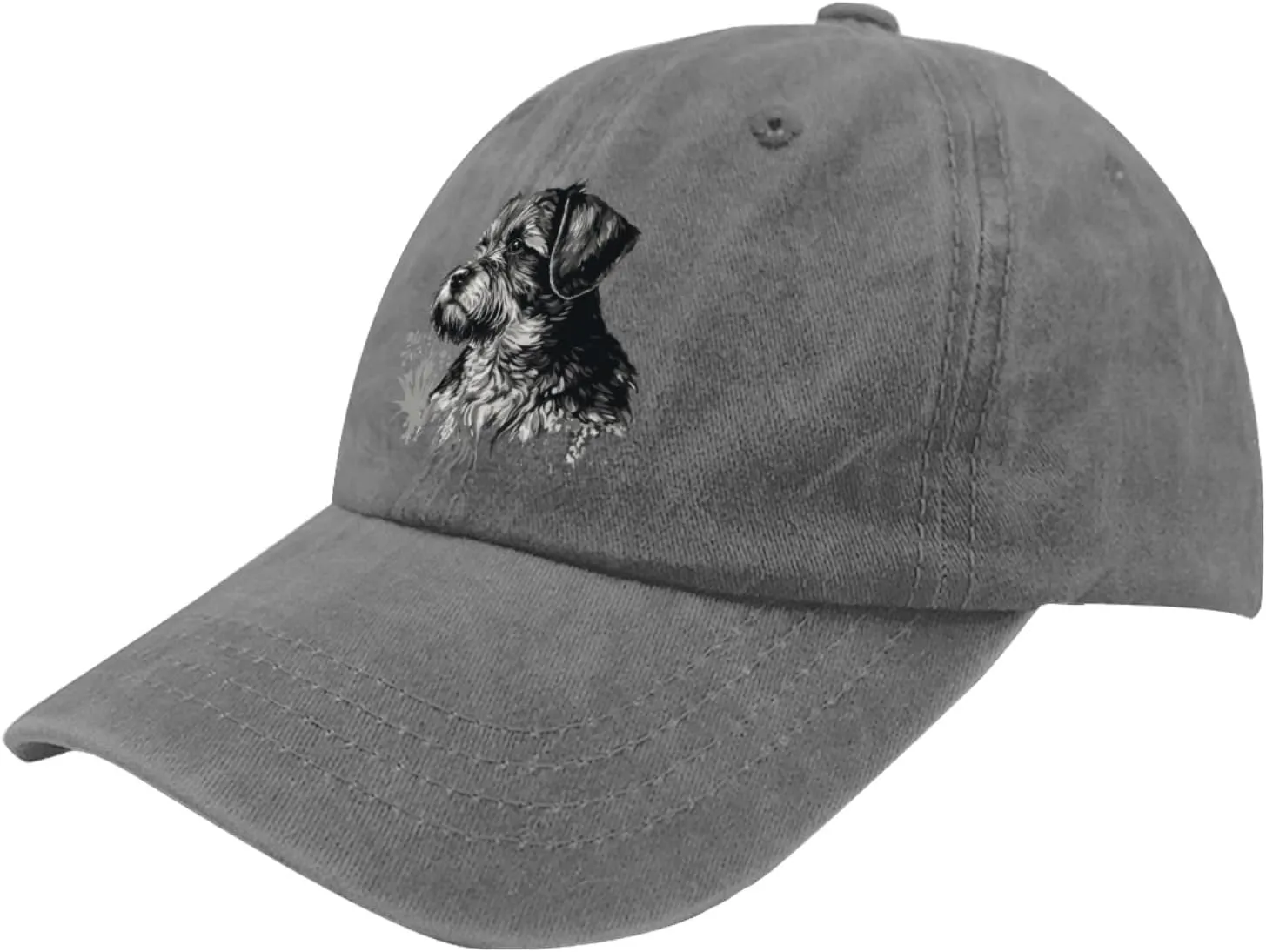 Womens Baseball Caps Ball Caps for Womens Baseball Caps Adjustable Schnauzer Dog Face (8) 拷贝 Sport Hats